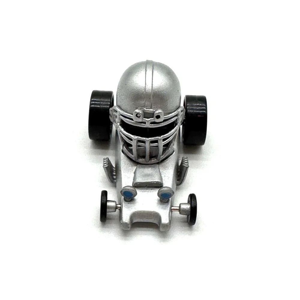 Football Helmet Dragster Buggy Car Silver Plastic 2006 Vintage Toy